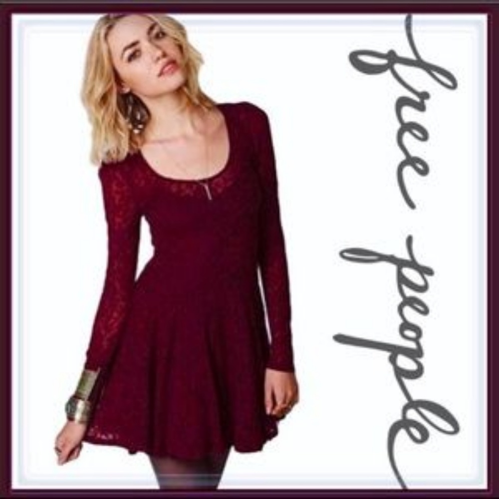 Victorian Loves Maroon Lace Dress Tulle Hem